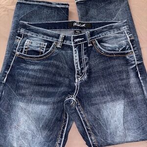 Slim Straight Men's Jeans in Faded Blue